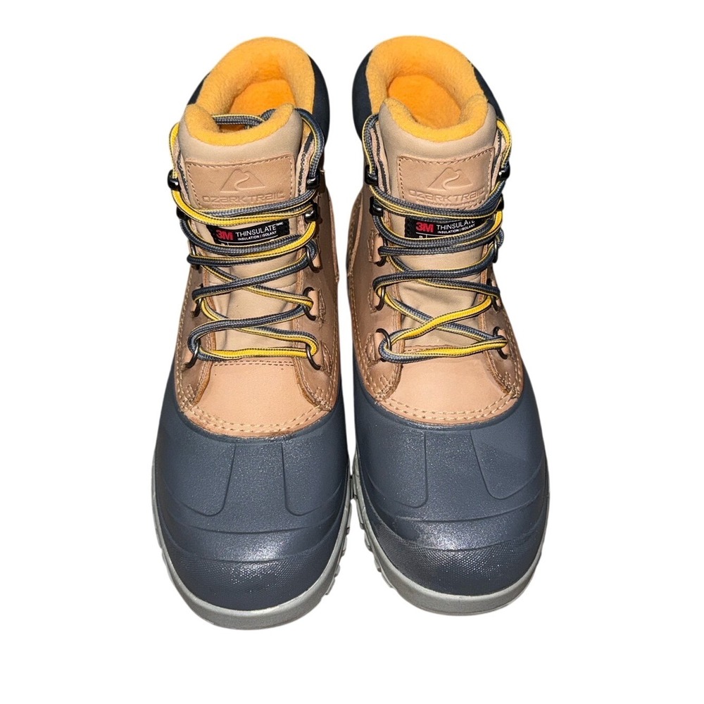 OZARK TRAIL 3M Thinsulate Insulated Leather Duck Boots Waterproof | Men's 10